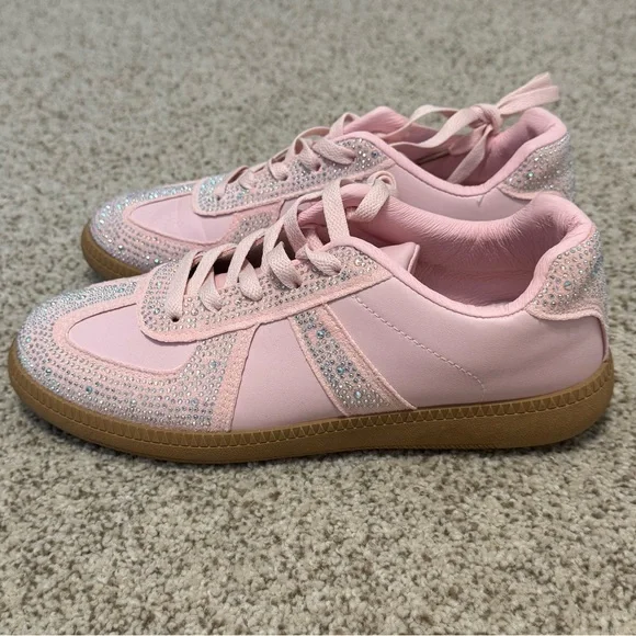 La Sheelah Pink Glitter size 7 shoes new - Picture 2 of 5